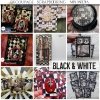 inspiracje, Black & White * Czarny & Biały - geometryczne czarno-białe wzory, scrapbooking paper